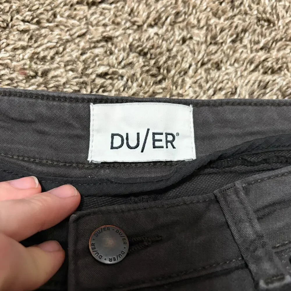 DU/ER Mens No Sweat Slim Straight Pants Slate Style WFNS1001 31 X 32